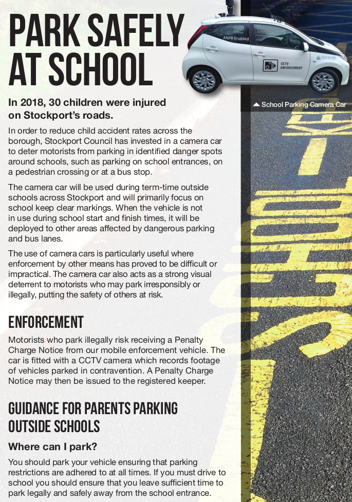 Lib Dem school parking camera to make our roads safer | Cheadle and ...